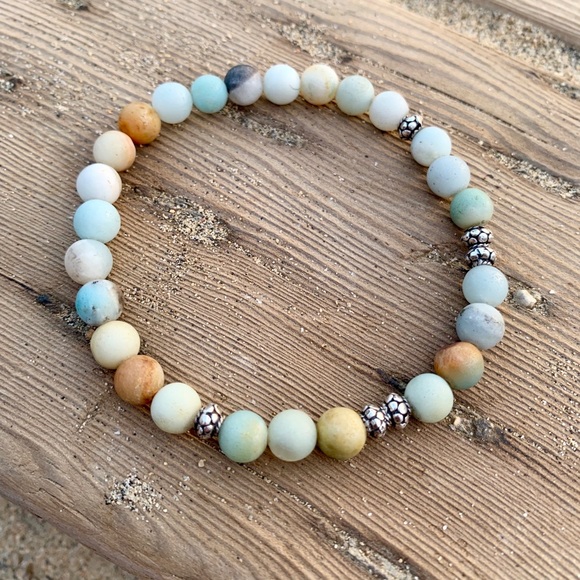 Jewelry - 🕉 Amazonite•925 Sterling Silver Aromatherapy